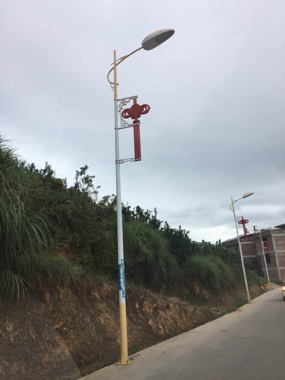 福建漳州48套led中國結(jié)路燈竣工，曬圖啦！